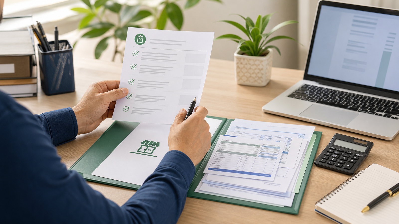 Microempreendedor organiza checklist, documentos e comprovantes para demonstrar renda do MEI